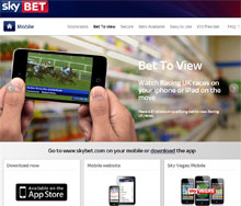 Sky Bet Mobile Betting - Get Your £10 Free Bet!