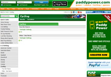 Cycling Betting with PaddyPower